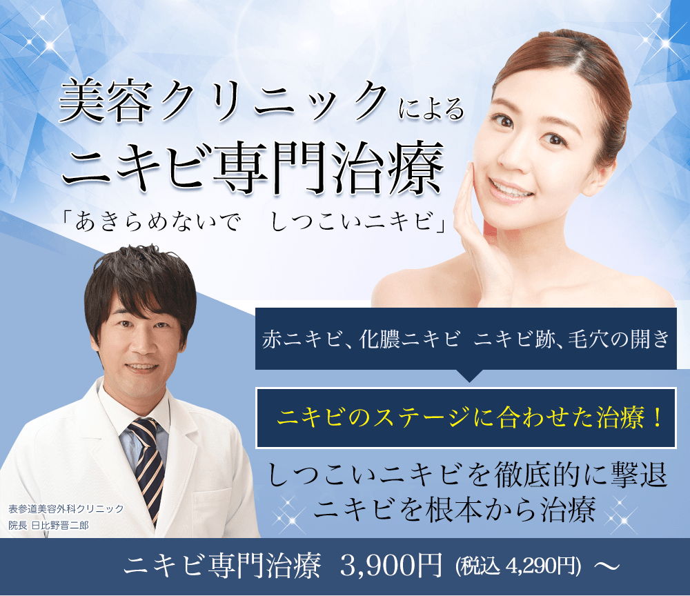 美容クリニックによるニキビ専門治療